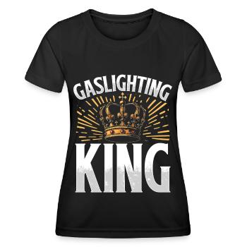 Allume-gaz - T-shirt sport Femme - noir - Devant - AI Model Female 172 light (172cm)