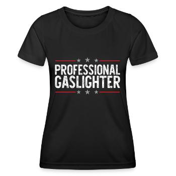 Allume-gaz - T-shirt sport Femme - noir - Devant - AI Model Female 172 light (172cm)