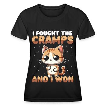 Douleur à l’estomac Survivant Douleur à l’estomac - T-shirt sport Femme - noir - Devant - AI Model Female 172 light (172cm)
