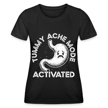 Douleur à l’estomac Survivant Douleur à l’estomac - T-shirt sport Femme - noir - Devant - AI Model Female 172 light (172cm)