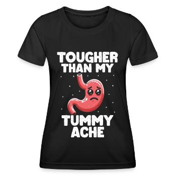 Douleur à l’estomac Survivant Douleur à l’estomac - T-shirt sport Femme - noir - Devant - AI Model Female 172 light (172cm)