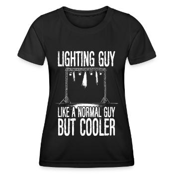 Lighting Technician Lighting Technician Lighting Technology - Women's Functional T-Shirt - black - Front - AI Model Female 172 light (172cm)