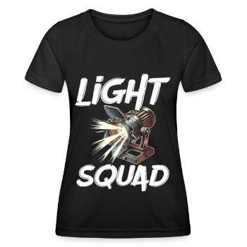 Lighting Technician Lighting Technician Lighting Technology - Women's Functional T-Shirt - black - Front - AI Model Female 172 light (172cm)