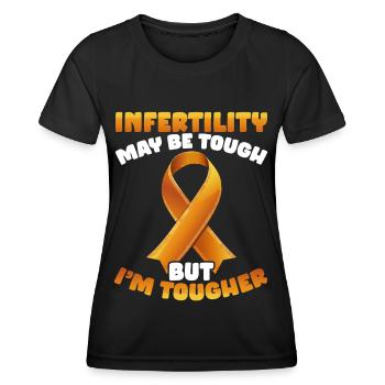 Bewusstsein für Unfruchtbarkeit IVF Befruchtung - Frauen Funktions-T-Shirt - Schwarz - Vorne - AI Model Female 172 light (172cm)