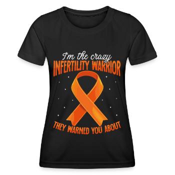 Bewusstsein für Unfruchtbarkeit IVF Befruchtung - Frauen Funktions-T-Shirt - Schwarz - Vorne - AI Model Female 172 light (172cm)
