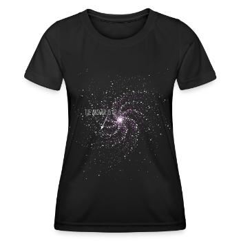 The Answer is 42 - Women's Functional T-Shirt - black - Front - AI Model Female 172 light (172cm)