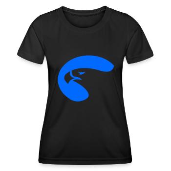 Adler - Frauen Funktions-T-Shirt - Schwarz - Vorne - AI Model Female 172 light (172cm)