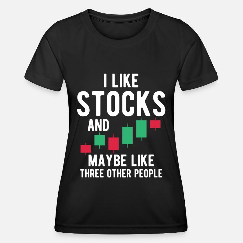 stock exchange - Women's Functional T-Shirt - black
