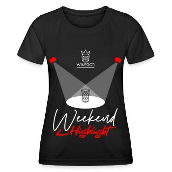 Wine Spritzer Weekend Highlight - Women's Functional T-Shirt - black - Front - AI Model Female 172 light (172cm)