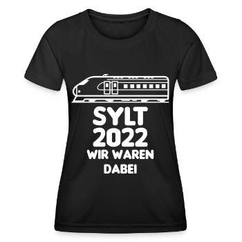Sylt wir waren dabei - Party an Nordsee Urlaub - Frauen Funktions-T-Shirt - Schwarz - Vorne - AI Model Female 172 light (172cm)