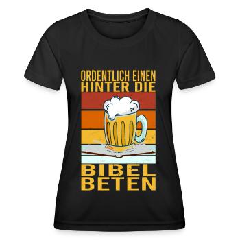 Einweihungsparty Männertag Nachbar Nachbarn - Frauen Funktions-T-Shirt - Schwarz - Vorne - AI Model Female 172 light (172cm)