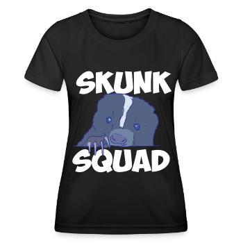 Skunk-Kader - Frauen Funktions-T-Shirt - Schwarz - Vorne - AI Model Female 172 light (172cm)