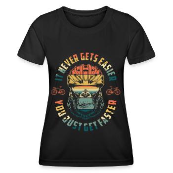 1 30 - T-shirt sport Femme - noir - Devant - AI Model Female 172 light (172cm)