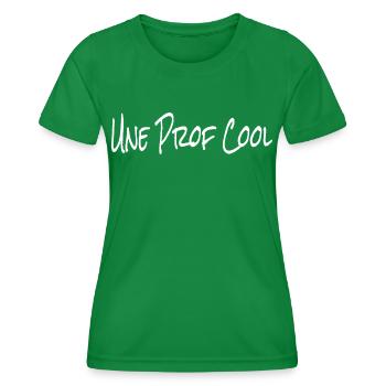 Une Prof Cool Eine coole Französisch Lehrerin - Frauen Funktions-T-Shirt - Kelly Green - Vorne - AI Model Female 172 dark (172cm)