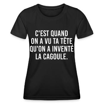 It's when we saw your face that we invented - Women's Functional T-Shirt - black - Front - AI Model Female 172 light (172cm)
