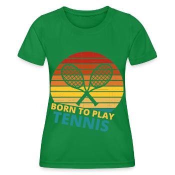 tennis / Tennis / Tennis spieler / Tennis Spielen - Frauen Funktions-T-Shirt - Kelly Green - Vorne - AI Model Female 172 dark (172cm)