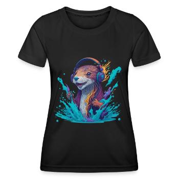 musasaukko - Women's Functional T-Shirt - black - Front - AI Model Female 172 light (172cm)