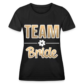 Team Bride - Women's Functional T-Shirt - black - Front - AI Model Female 172 light (172cm)