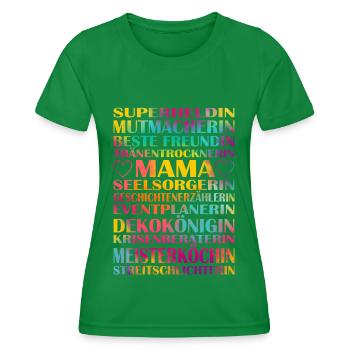 Muttertag - Frauen Funktions-T-Shirt - Kelly Green - Vorne - AI Model Female 172 dark (172cm)