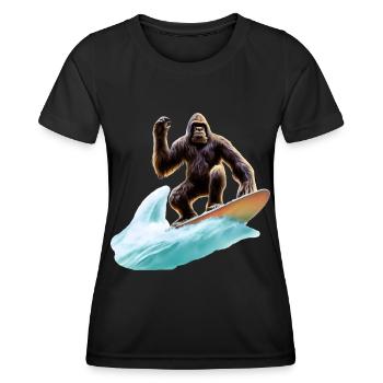 Bigfoot Surf - T-shirt sport Femme - noir - Devant - AI Model Female 172 light (172cm)