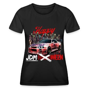 Jdm Halloween edition / Tuning Mechanic Costume - Women's Functional T-Shirt - black - Front - AI Model Female 172 light (172cm)