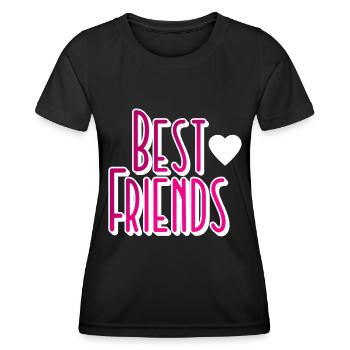 Meilleurs amis Amis Amitié - T-shirt sport Femme - noir - Devant - AI Model Female 172 light (172cm)