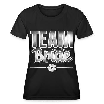 Team Bride - Women's Functional T-Shirt - black - Front - AI Model Female 172 light (172cm)