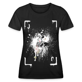 joker card game card - Women's Functional T-Shirt - black - Front - AI Model Female 172 light (172cm)