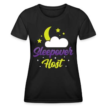 Hôtes d’une nuit Nuitée - T-shirt sport Femme - noir - Devant - AI Model Female 172 light (172cm)
