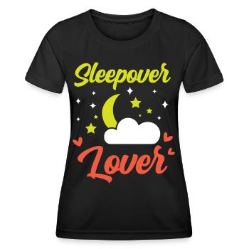 Amoureux de la nuit Hébergement Nuitée - T-shirt sport Femme - noir - Devant - AI Model Female 172 light (172cm)
