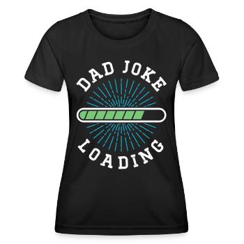 Dad Joke Papa Witz Jokes Vater - Frauen Funktions-T-Shirt - Schwarz - Vorne - AI Model Female 172 light (172cm)