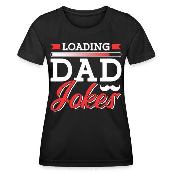 Papa Blague Papa Blagues Père - T-shirt sport Femme - noir - Devant - AI Model Female 172 light (172cm)