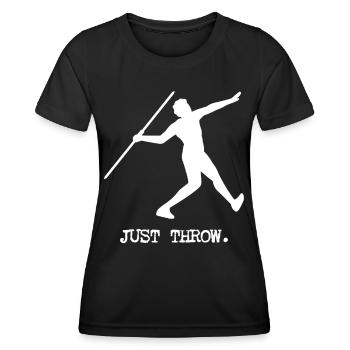 Il suffit de lancer le javelot lancer du javelot lancer du javelot lancer du javelot - T-shirt sport Femme - noir - Devant - AI Model Female 172 light (172cm)