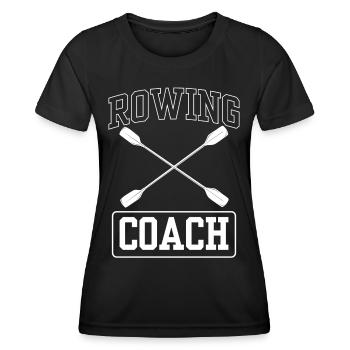 Entraîneur d’aviron Aviron Bateau Aviron Aviron Aviron - T-shirt sport Femme - noir - Devant - AI Model Female 172 light (172cm)
