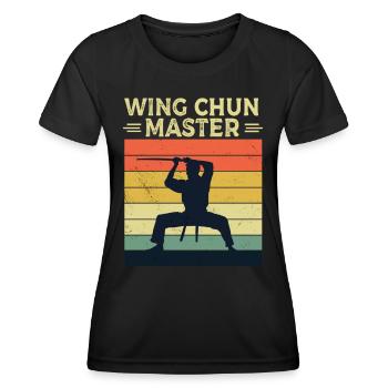 Wing Chun Master Martial Arts Martial Arts Trainer - Women's Functional T-Shirt - black - Front - AI Model Female 172 light (172cm)