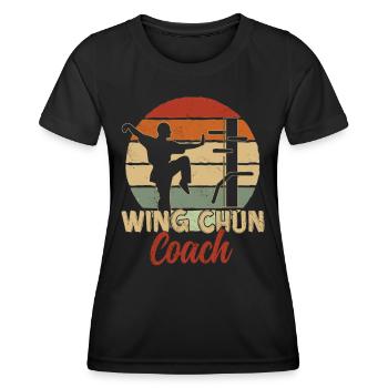 Wing Chun Trainer Training Martial Arts Martial Arts - Women's Functional T-Shirt - black - Front - AI Model Female 172 light (172cm)