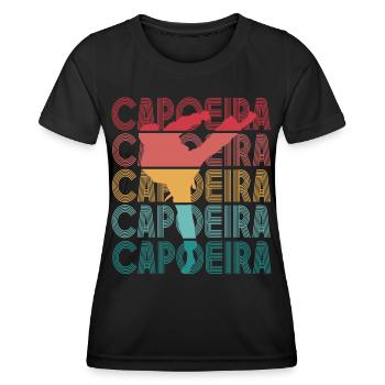 Capoeira Hobby Brazilian Martial Arts Training - Women's Functional T-Shirt - black - Front - AI Model Female 172 light (172cm)