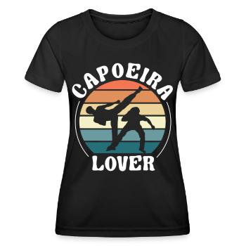 Capoeira Liebhaber Hobby Kampfsport Brasilianisch - Frauen Funktions-T-Shirt - Schwarz - Vorne - AI Model Female 172 light (172cm)