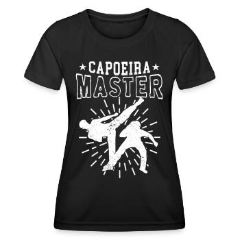 Capoeira Meister Kampfsport Brasilianisch Hobby - Frauen Funktions-T-Shirt - Schwarz - Vorne - AI Model Female 172 light (172cm)
