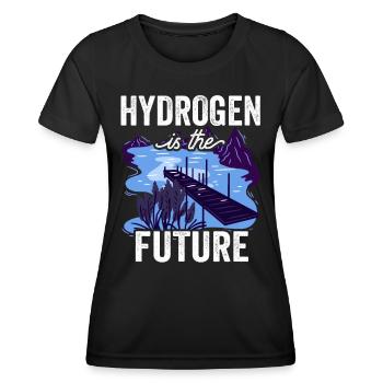 Hydrogen is the future Element hydrogen - Women's Functional T-Shirt - black - Front - AI Model Female 172 light (172cm)