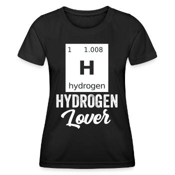Hydrogen Lover Element Hydrogen Energy - Women's Functional T-Shirt - black - Front - AI Model Female 172 light (172cm)