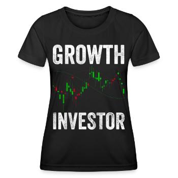 Croissance Investisseurs Croissance Croissance Investisseurs Investissez - T-shirt sport Femme - noir - Devant - AI Model Female 172 light (172cm)