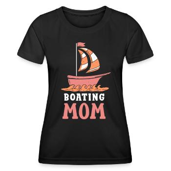 Boating Mother Yacht Boat Boating - Women's Functional T-Shirt - black - Front - AI Model Female 172 light (172cm)