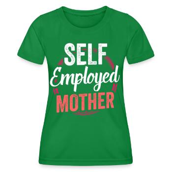 Mère indépendante Pigiste Travailleuse indépendante - T-shirt sport Femme - vert - Devant - AI Model Female 172 dark (172cm)