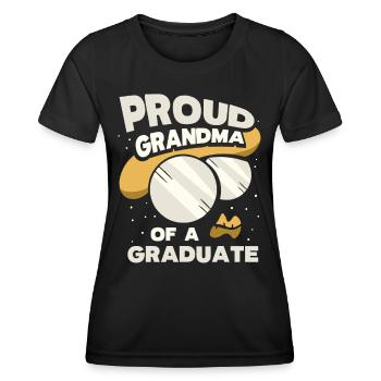Proud Grandmother Of a Graduate Graduate - Women's Functional T-Shirt - black - Front - AI Model Female 172 light (172cm)