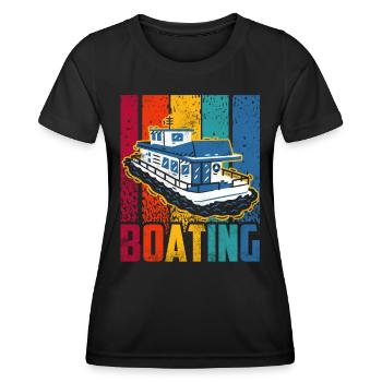 Boating Sailboat Boat Boat Yacht - Women's Functional T-Shirt - black - Front - AI Model Female 172 light (172cm)