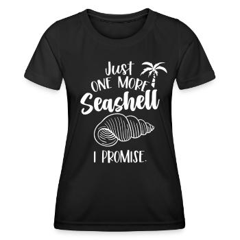 Nur Noch Eine Muschel Ich Verspreche Es Muscheln - Frauen Funktions-T-Shirt - Schwarz - Vorne - AI Model Female 172 light (172cm)