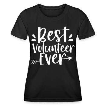 Meilleur bénévole de tous les temps Profession bénévole - T-shirt sport Femme - noir - Devant - AI Model Female 172 light (172cm)