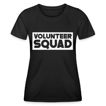 Équipe de bénévoles Profession Bénévole - T-shirt sport Femme - noir - Devant - AI Model Female 172 light (172cm)