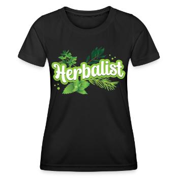 Herboriste Herb Herb Herb Herb Garden - T-shirt sport Femme - noir - Devant - AI Model Female 172 light (172cm)